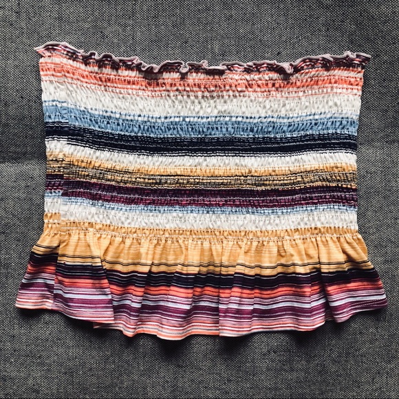 Socialite Tops - Nordstrom Socialite striped cropped tube top